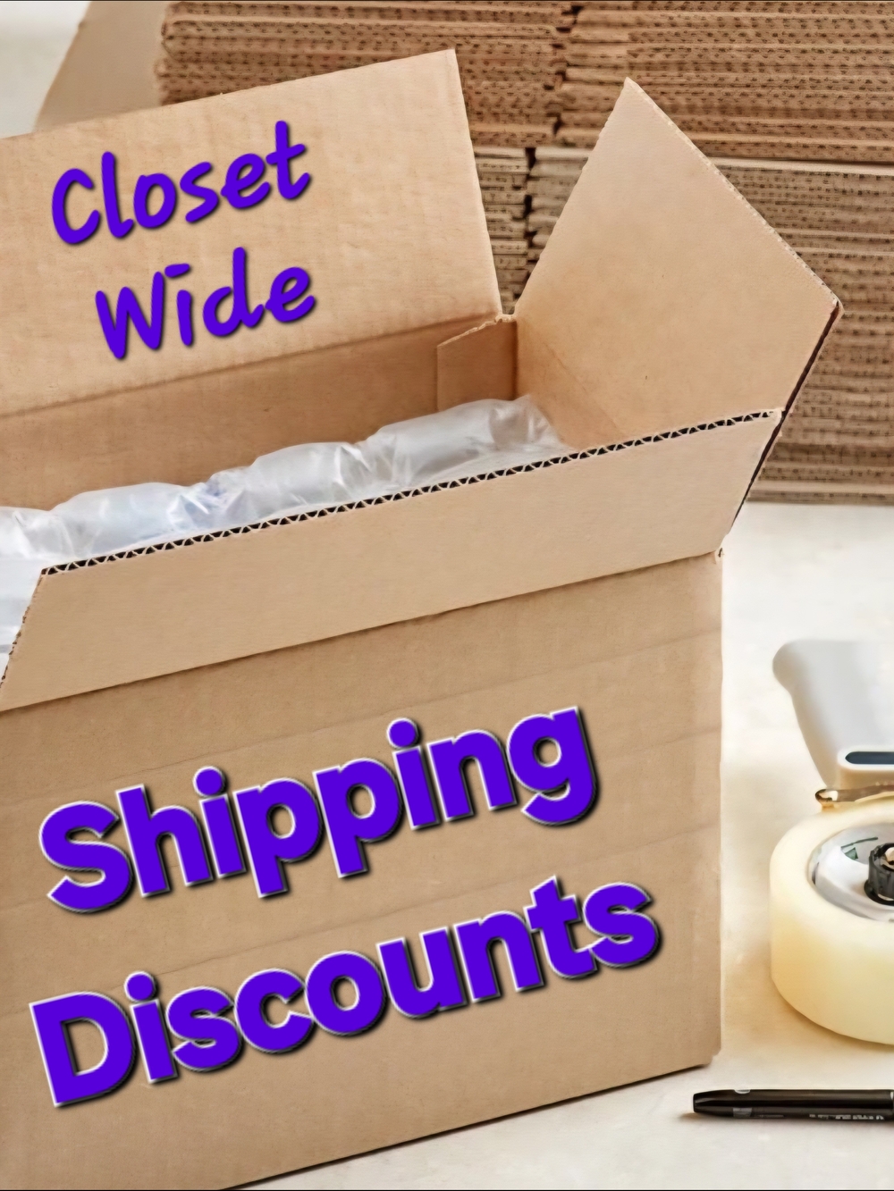 Shipping Discounts Closet-Wide